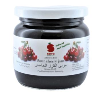 Sava Sour Cherry Jam, 210 ml